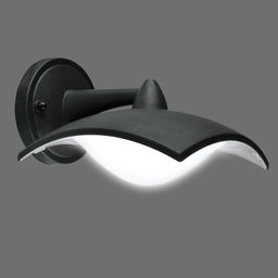 ULU-S10A-8W/4000K IP54 BLACK Светильник светодиодный уличный. Архитектурный накладной. Белый свет (4000K). Корпус черный. TM Uniel.