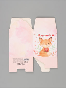 Цена за 10 шт. Коробка подарочная самосборная «Для тебя, с любовью», 12×12×12 см, с лентой