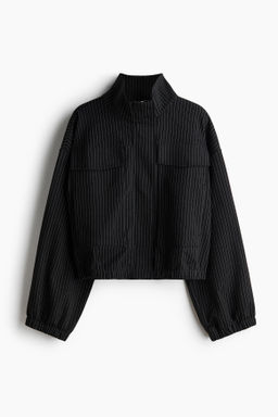 Chaqueta de punto con cuello chimenea