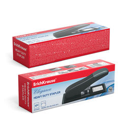 АКЦИЯ Цена за 1 шт. Степлер мощный №23 ErichKrause Elegance Classic до 100 листов, черный (в коробке по 1 шт.)