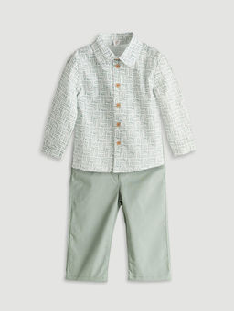 Beli Lastikli Erkek Bebek Pantolon