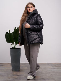 Куртка демисезонная Амелия черный - Yollochka фото 3