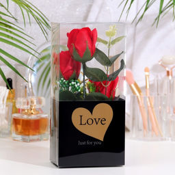 Мыльные розы в коробке, красные, набор 3 шт. - SB BEAUTY фото 2