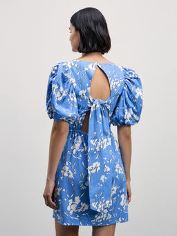 Короткое платье с объемными рукавами / Zarina фото 4