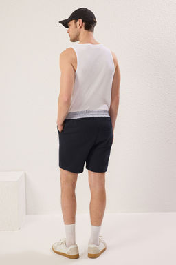 TRENDYOL MAN Lacivert Regular/Normal Kesim Kumas Mix Dokulu Pike Sort & Bermuda TMNSS25SR00029 - Trendyolmilla фото 4