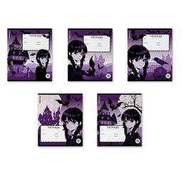 Цена за 10 штук. Тетрадь школьная ученическая ErichKrause Another One, 12 листов, линейка, выборочный УФ-лак (в плёнке по 10 шт.)_MIX-PACK