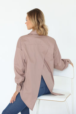 Рубашка с асимметричной спинкой