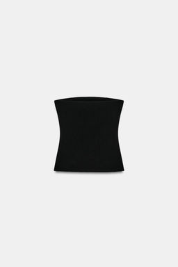 TOP BANDEAU STRETCH TACHAS / Negro - Zara фото 5