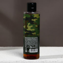 Подарочный набор 23 Февраля: гель для душа 200 мл и мочалка для тела, HARD LINE  фото 2