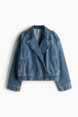 Chaqueta denim cruzada