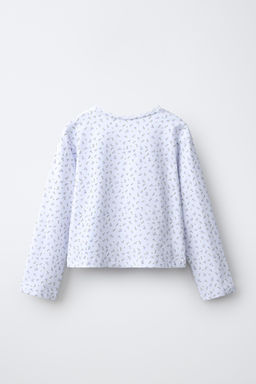 6-14 A?OS/ PIJAMA ESTAMPADO FLORES / Azul claro - Zara фото 3