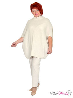 Туника-пончо Модель №1430 размеры 44-84 - Plusmoda фото 8