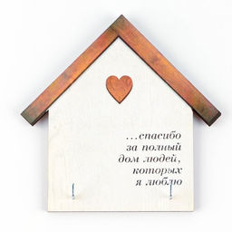 Ключница настенная «Спасибо», 15×14.8 см