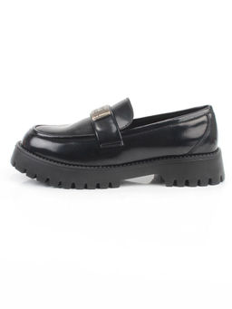 03-S77-49 BLACK Лоферы женские (натуральная кожа)