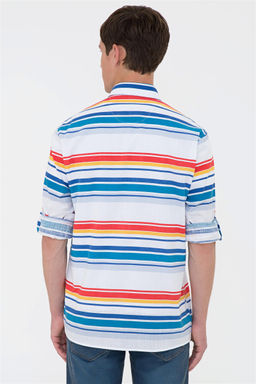 Мужская белая рубашка с длинным рукавом Неожиданная скидка в корзине - U.s. polo assn фото 3