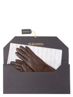 Перчатки женские ш+каш. TOUCH F-IS5800 d.brown - Eleganzza фото 7