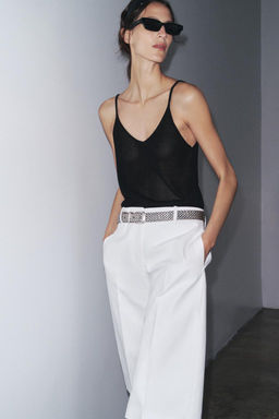 KNITTED STRAPPY TOP - Zara фото 18