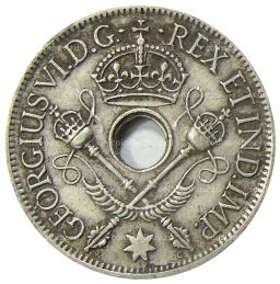 1 шиллинг 1938 года Британская Новая Гвинея