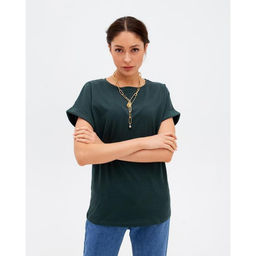 Футболка женская MIST basic, размер 40-42, зелёная