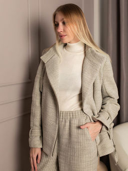 ШЕРСТЬ с ХЛОПКОМ жакет пиджак - Волтри фото 4