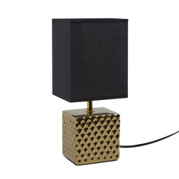 UML-B306 E14 GOLD/BLACK Светильник настольный декоративный под лампу Е14, 40W. Механический выключатель. Золотой/Черный. ТМ Uniel - Volpe фото 5