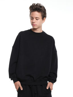 Толстовка для мальчика 22-5621 черный - Mini maxi фото 5