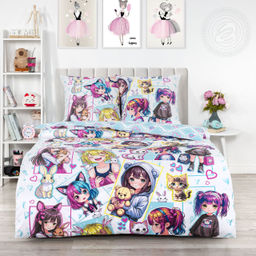 Постельное белье Лоли (поплин детский) 1,5 сп./Пододеяльник: 1 шт. - 215*145; Простыня: 1 шт. - 214*150; Наволочка: 2 шт. - 70*70; Поплин детский - Артпостель фото 3