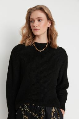 Tas Genis Kal?p Couple Yumusak Dokulu Basic Triko Kazak TWOAW20FV0142 - Trendyolmilla фото 19