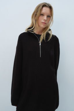 Jersey de punto grueso con media cremallera - H&m фото 5