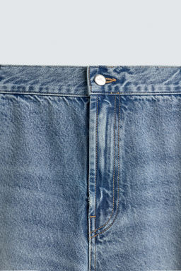 BERMUDA CHINO DENIM RELAXED FIT / Azul - Zara фото 9
