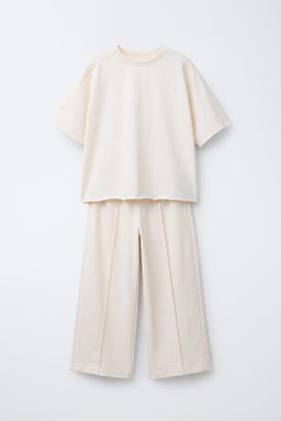 CONJUNTO CAMISETA Y PANTAL?N NERVIO HEAVY WEIGHT / Crudo - Zara фото 2