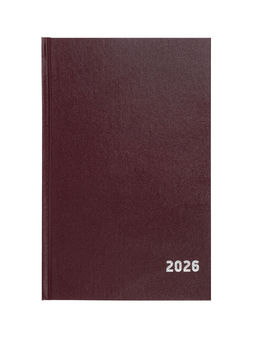 Ежедневник датированный Calligrata, А5, 2026, твёрдая обложка из бумвинила, 168 листов, бордовый