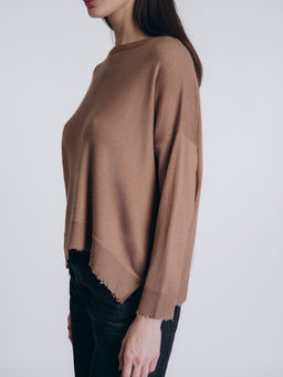 Женская кофта бежевого цвета (арт. 5218TCC) - Indefini фото 3