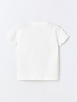 Bisiklet Yaka Bask?l? Erkek Bebek Ti??rt ve ?ort 2li Tak?m