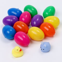 Цена за 12 шт. Антистресс сквиш мялка с сюрпризом «Сердце» в яйце, в шоубоксе