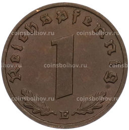 Монета 1 рейхспфенниг 1939 года E Германия