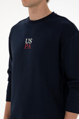 Erkek Lacivert Basic Sweatshirt Sepette S_rpriz _ndirim - U.s. polo assn фото 7