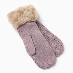 Варежки женские, цвет фиолетовый, размер 25 - Rossini фото 2