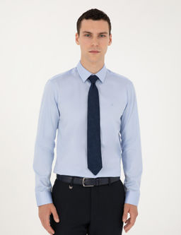 Koyu Mavi Slim Fit Uzun Kollu Basic G_mlek - Pierre cardin фото 10