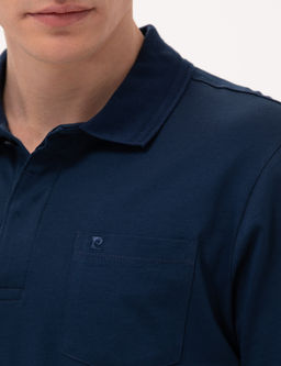 Lacivert Regular Fit Polo Yaka Merserize Ti__rt