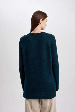 Пуловер-туника стандартного кроя - Defacto фото 7