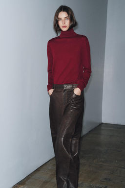 WOOL HIGH NECK JUMPER - Zara фото 4