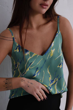 11098 Топ базовый с принтом - Martichelli фото 14