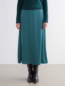 Beli Lastikli A Kesim Saten Etek