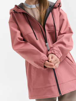 Куртка Softshell демисезонная Пепельная роза 7+ - Bungly фото 4