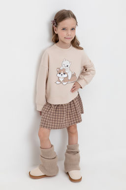 Платье для девочки бежевый - Crockid фото 3