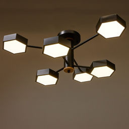 Люстра 1318/6BK LED 144 Вт 3000-6000К чёрный 71×65×25 см BayerLux