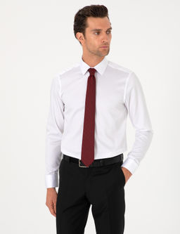 Beyaz Slim Fit %100 Pamuk Klasik G_mlek - Cacharel фото 3