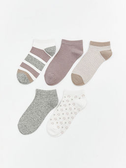 Desenli Kad?n Patik ?orap 5li