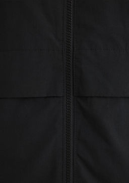 Kapusonlu Siyah Ceket - Mavi фото 7